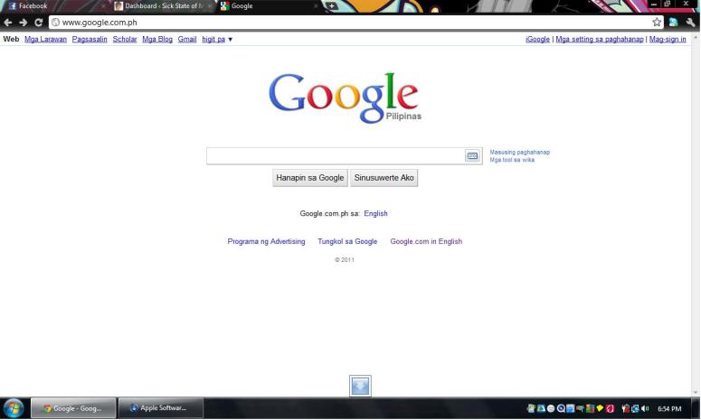 Google Pilipinas Home Page