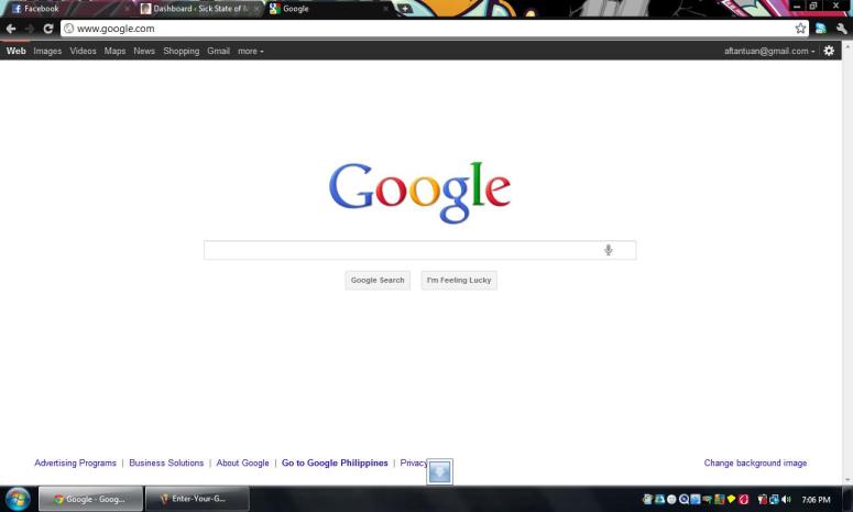 Successful login to Google