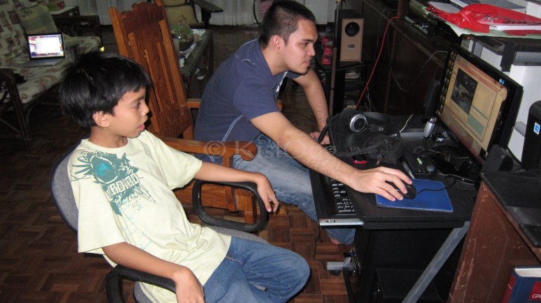 Drew and Simon watching videos Drew and Simon watching videos