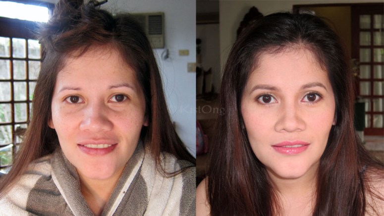 Tita Joy's before and after photo. :)