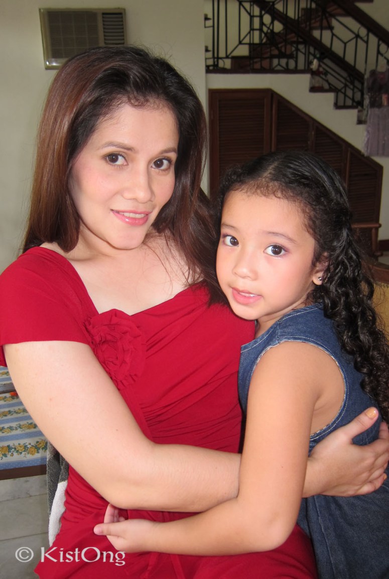 Tita Joy and Baby Gertie. hair done by my sister. 