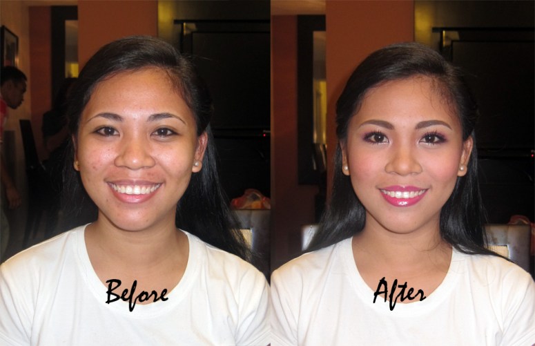 This is Sheryl's before and after photo. :)