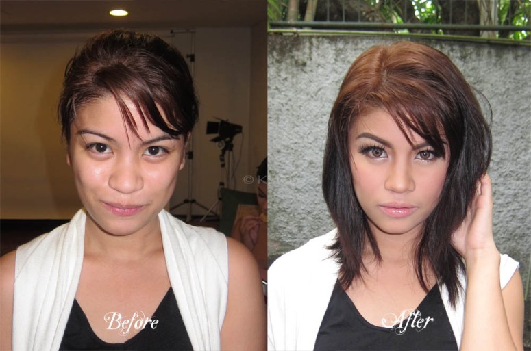 Pia's before and after